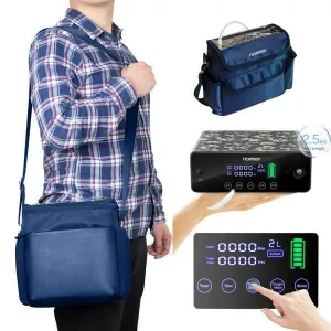 1L-3L/m SuperLightweight  High Purity Oxygen Concentrator with Total 5 Hours Battery Power I Model XM-868N