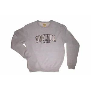 Adult Montauk The End Embroidered Nantucket Crewneck