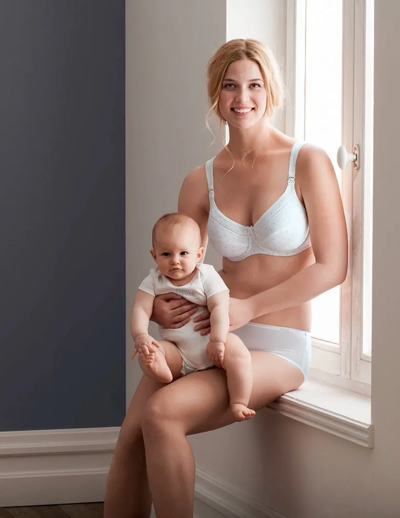 Anita Miss Cotton 5056 Pearl White Nursing Bra