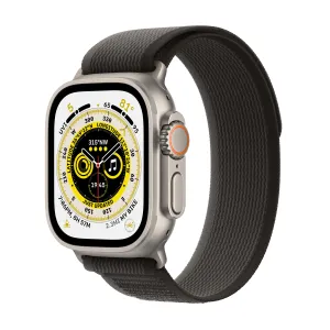 Apple Watch Ultra GPS   Cellular, 49mm Titanium Case with Black/Gray Trail Loop - M/L