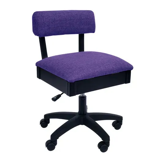 Arrow Hydraulic Sewing Chair - Royal Purple