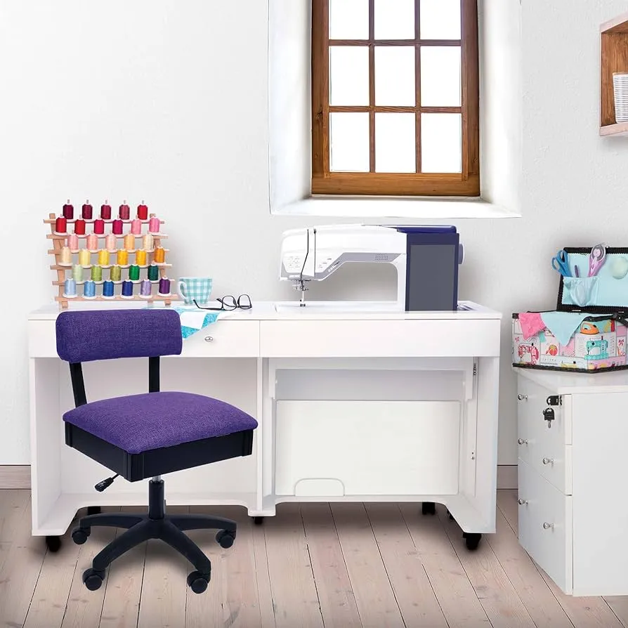 Arrow Hydraulic Sewing Chair - Royal Purple