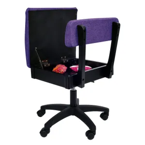 Arrow Hydraulic Sewing Chair - Royal Purple