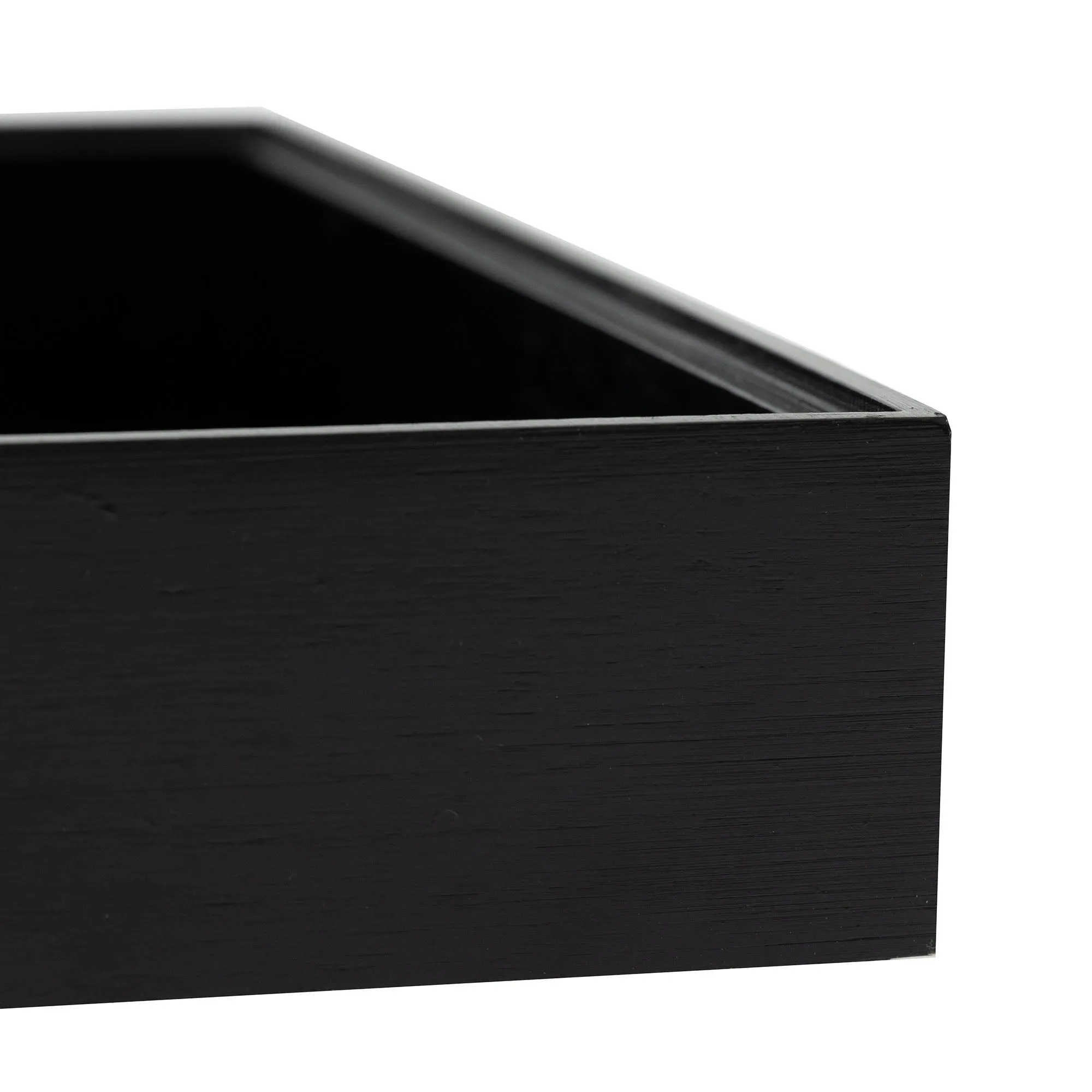 Black Bamboo Rectangular Organizer