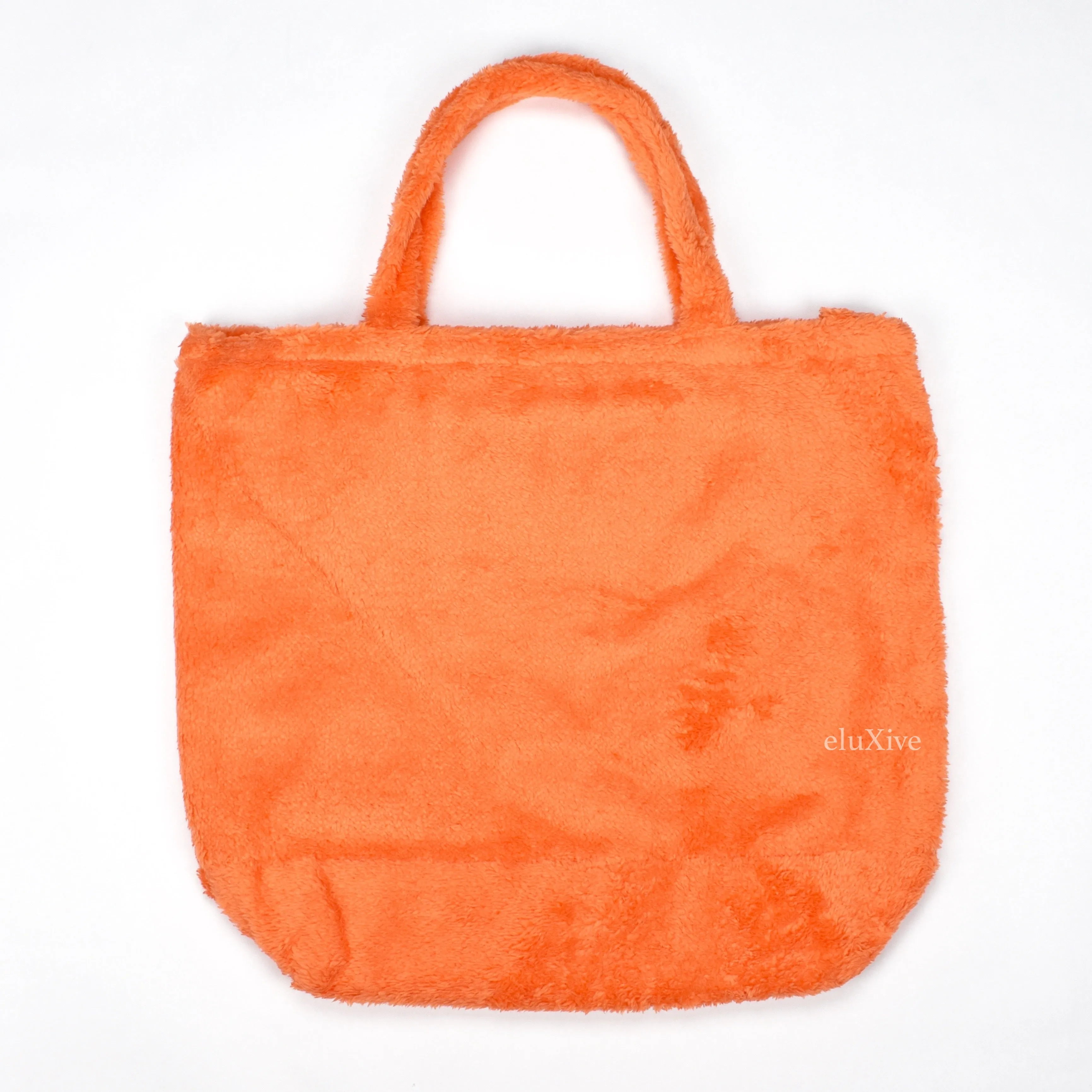 Cactus Plant Flea Market - Smiley Face Fur Tote Bag (Orange)