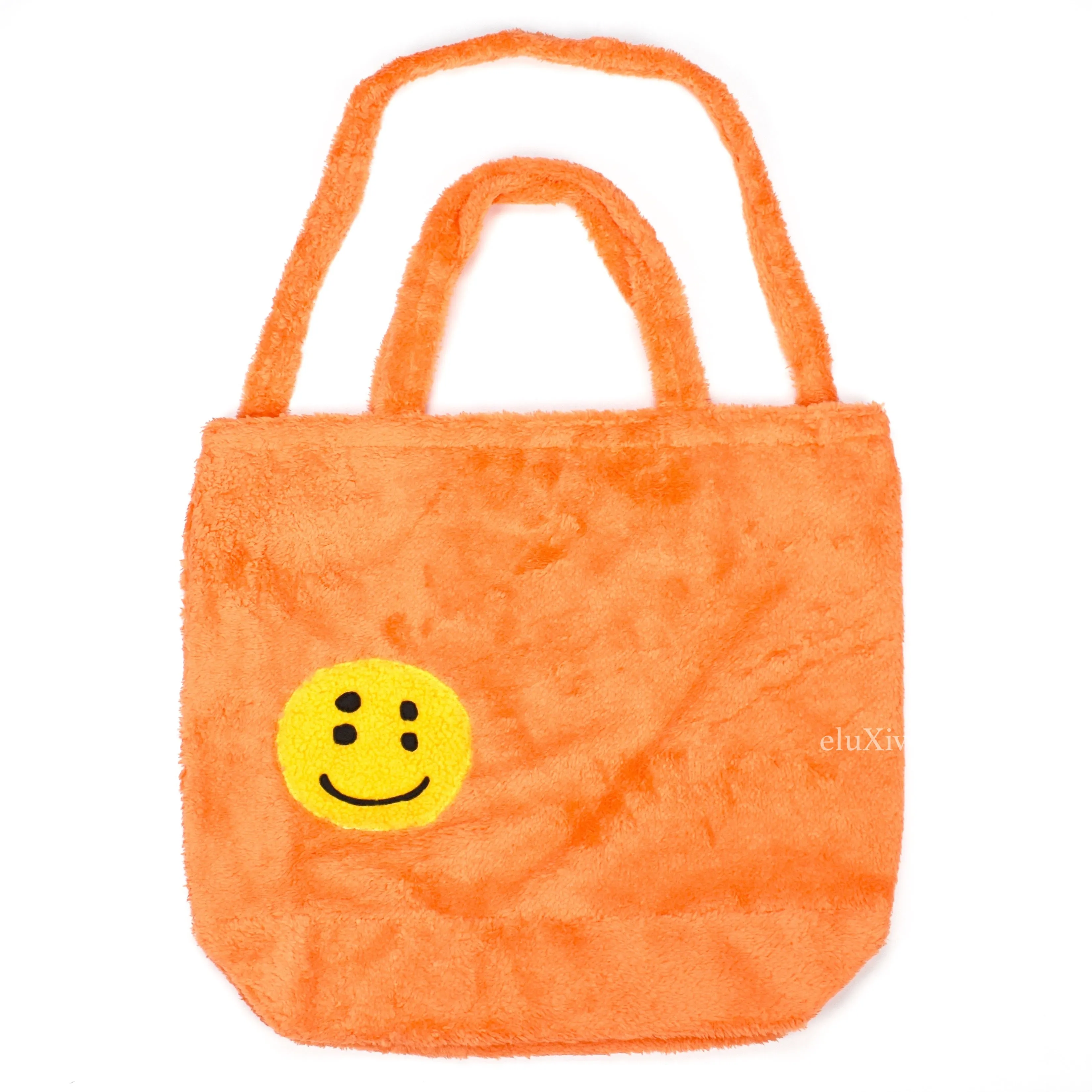 Cactus Plant Flea Market - Smiley Face Fur Tote Bag (Orange)
