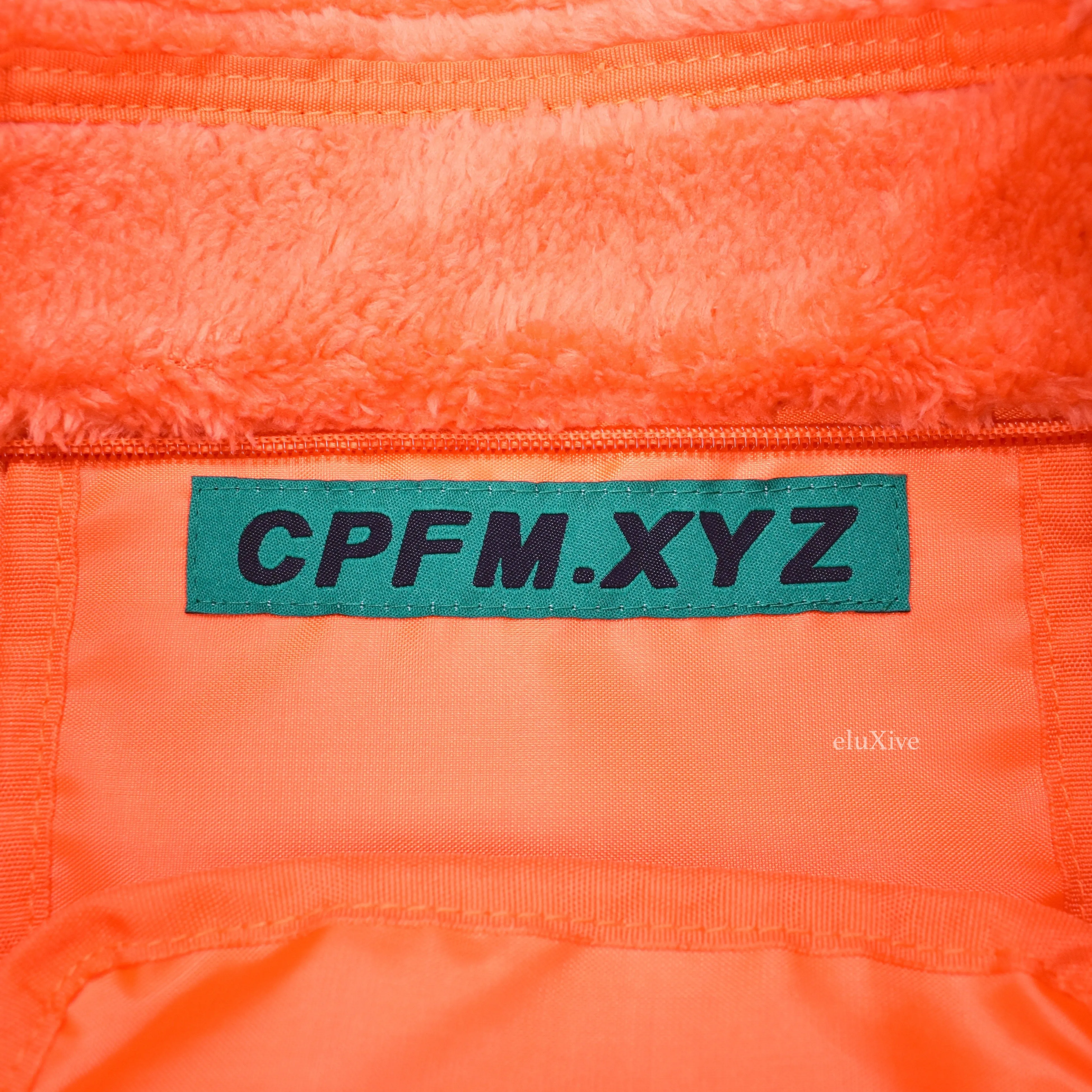 Cactus Plant Flea Market - Smiley Face Fur Tote Bag (Orange)