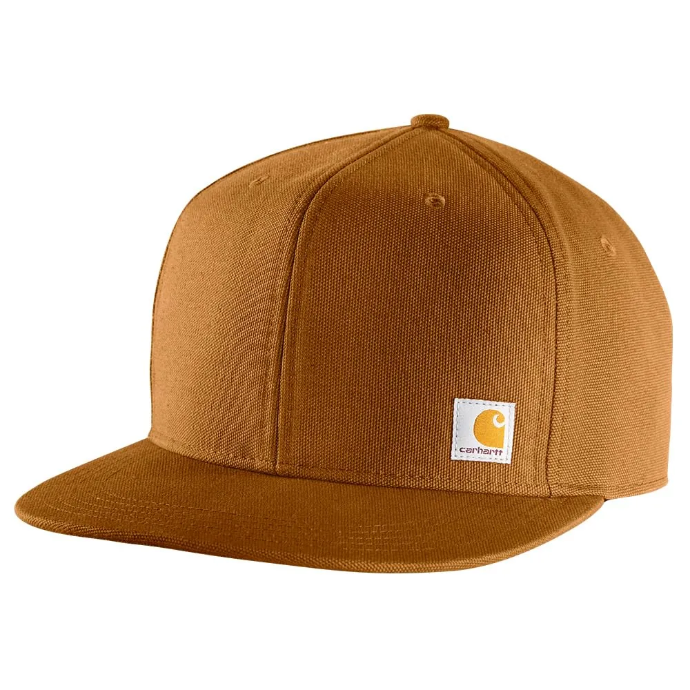 Carhartt 106665 Men's Firm Duck Flat Brim Cap