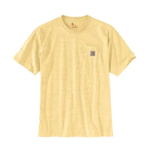 Carhartt Men's Short Sleeve Pocket T-Shirt_Golden Haze/Snow Heather