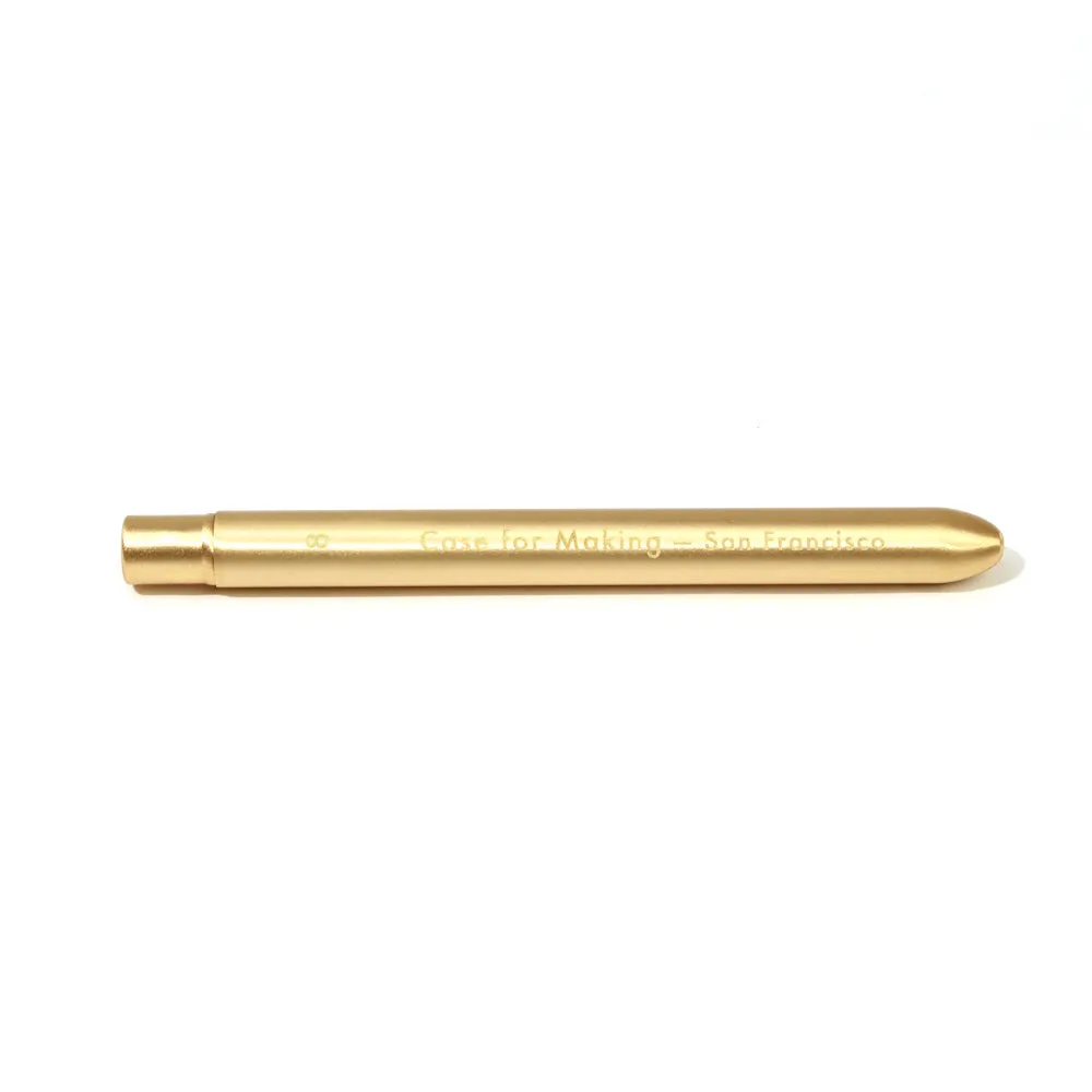 CfM Round 8 Travel Paint Brush Matte Gold
