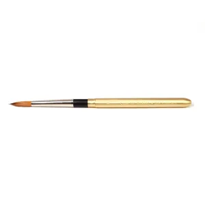 CfM Round 8 Travel Paint Brush Matte Gold