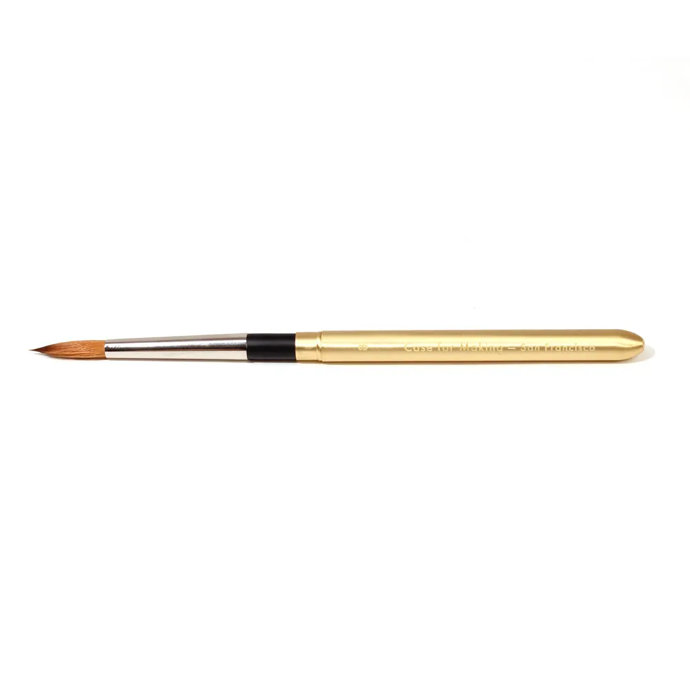 CfM Round 8 Travel Paint Brush Matte Gold