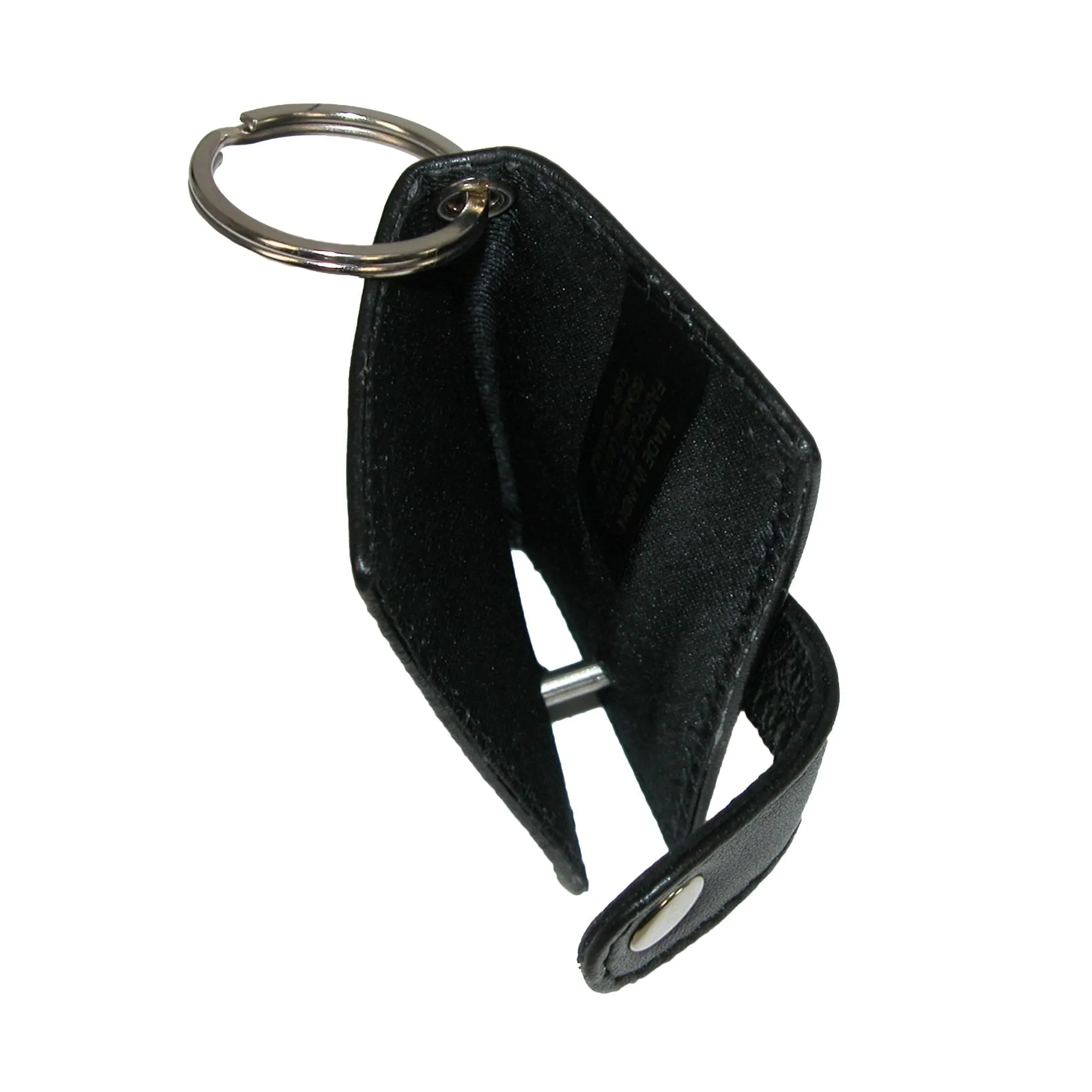 CTM® Leather Scan Card Key Chain Wallet
