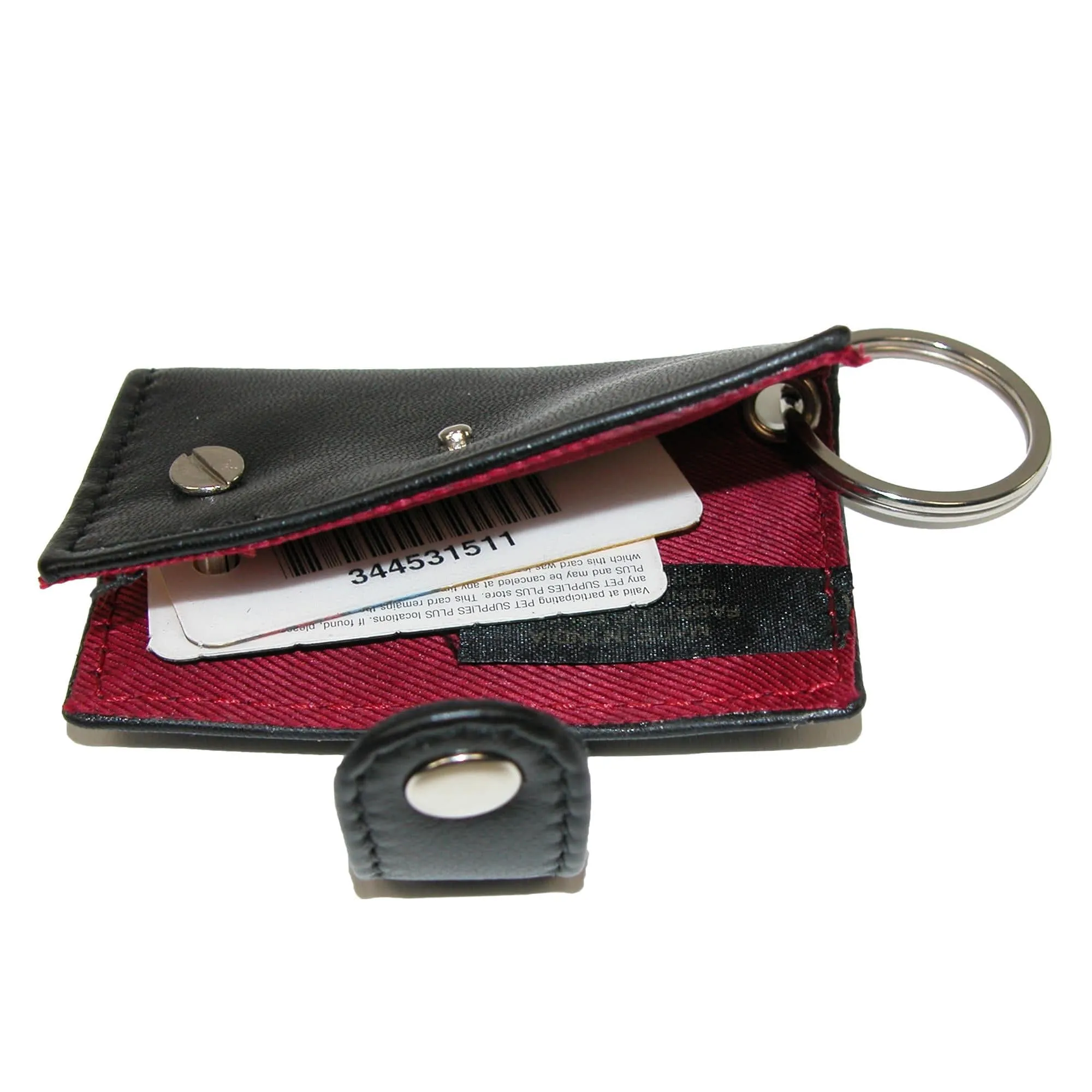 CTM® Leather Scan Card Key Chain Wallet