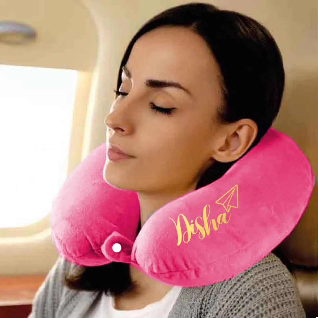 Custom Airplane Neck Pillow for Comfortable Travel with Memory Foam