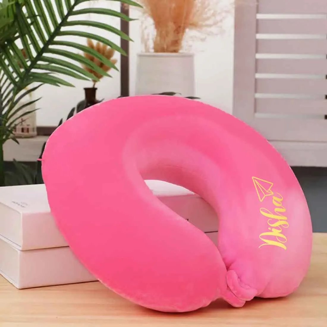 Custom Airplane Neck Pillow for Comfortable Travel with Memory Foam