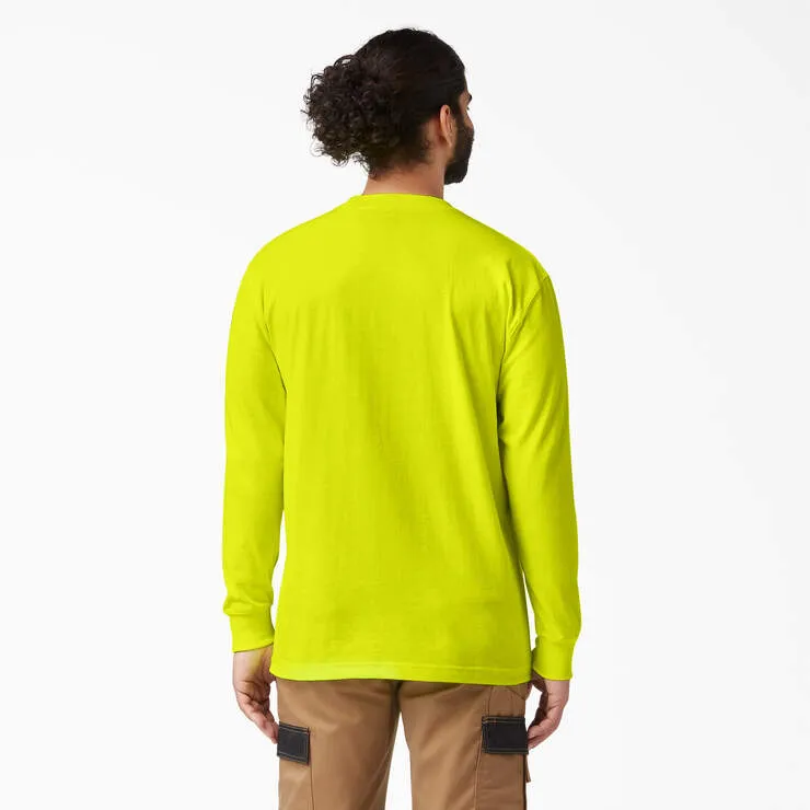 Dickies Men's Heavyweight Neon Long Sleeve Pocket Tee Relaxed T-Shirt