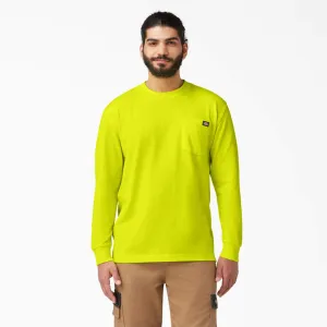 Dickies Men's Heavyweight Neon Long Sleeve Pocket Tee Relaxed T-Shirt