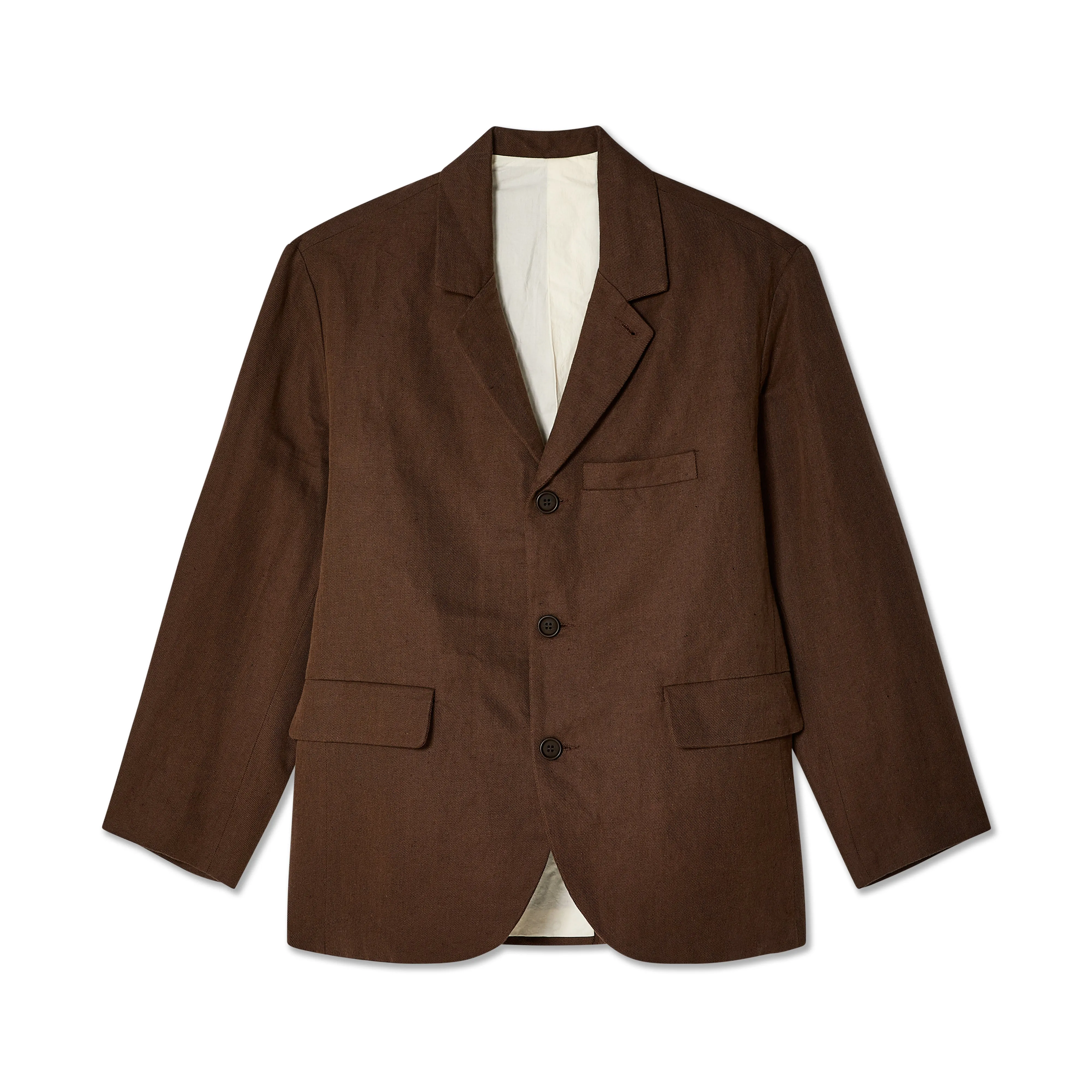 Evan Kinori - Three Button Jacket - (Brown)