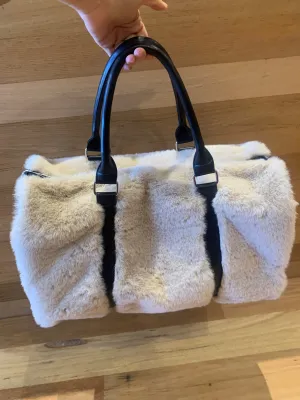 Faux Fur Overnight Bag