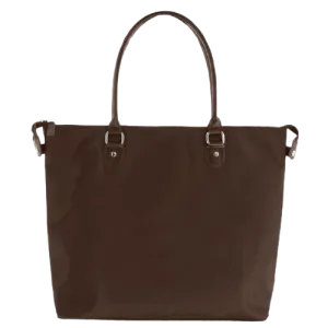 GABEE LEATHER BETH OVERNIGHT TOTE BROWN