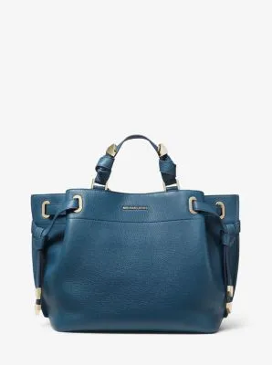 Greta Large Pebbled Leather Satchel