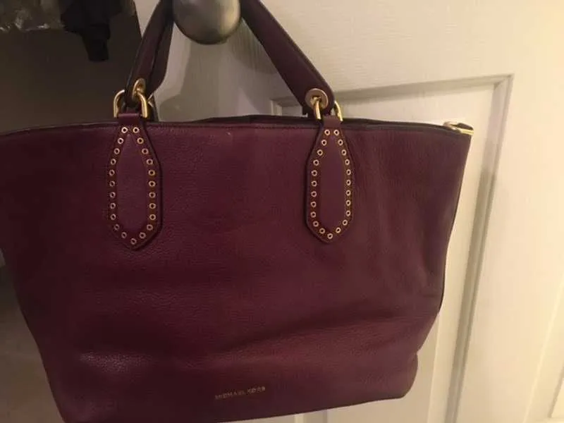 Greta Large Pebbled Leather Satchel