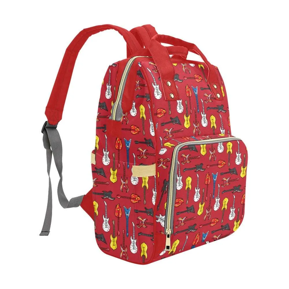Guitar Legend Multifunctional Diaper Backpack Bag