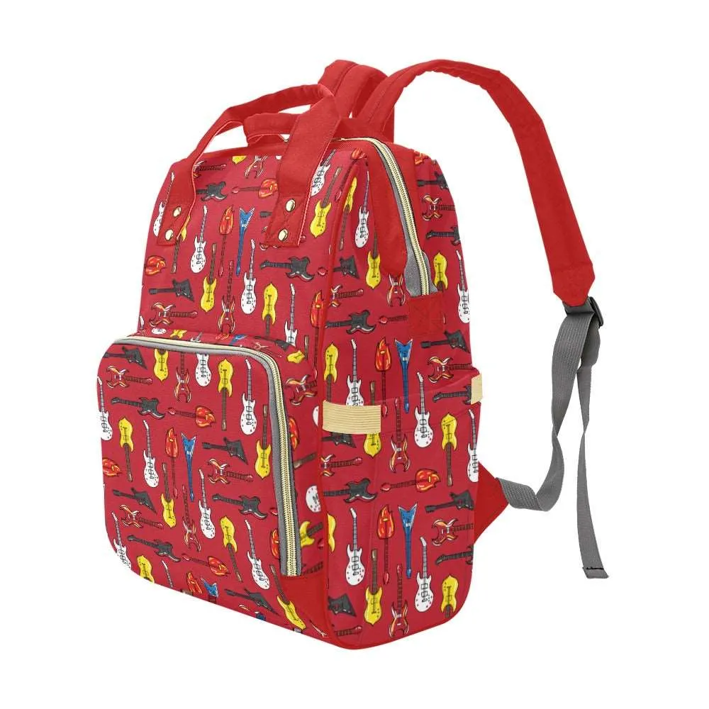 Guitar Legend Multifunctional Diaper Backpack Bag