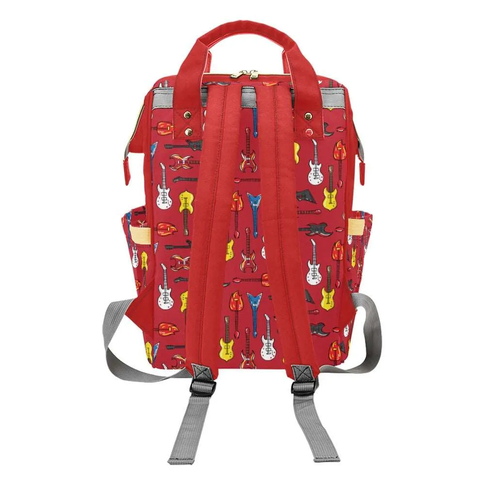 Guitar Legend Multifunctional Diaper Backpack Bag