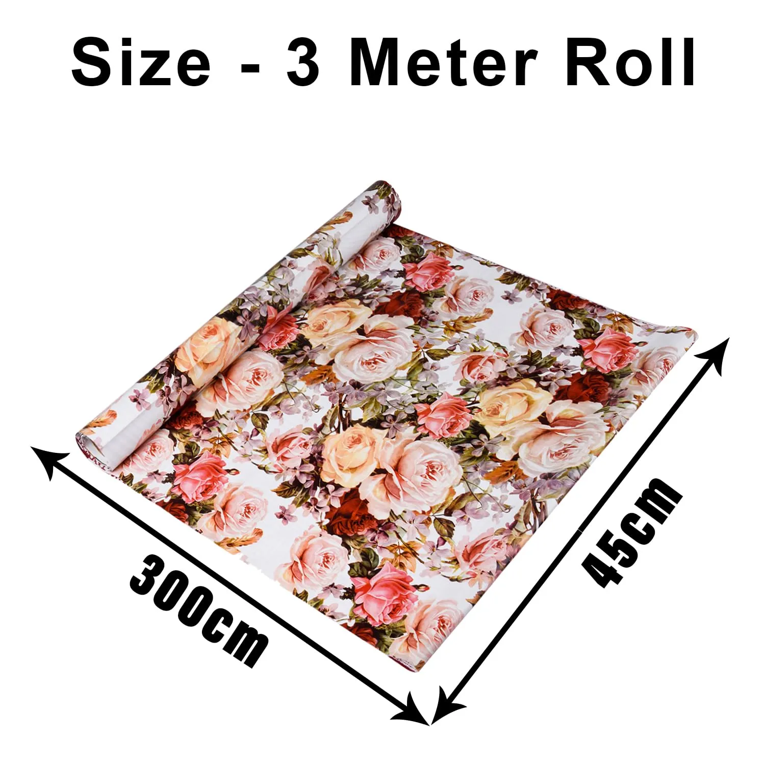 Heart Home Shelf Liner | Kitchen Cabinet Shelf Protector | Kitchen Liners for Cabinets and Drawers | Drawer Liner Mat | Rose Shelf Liner Cabinet Mat | 3 MTR | Pack of 2 | White