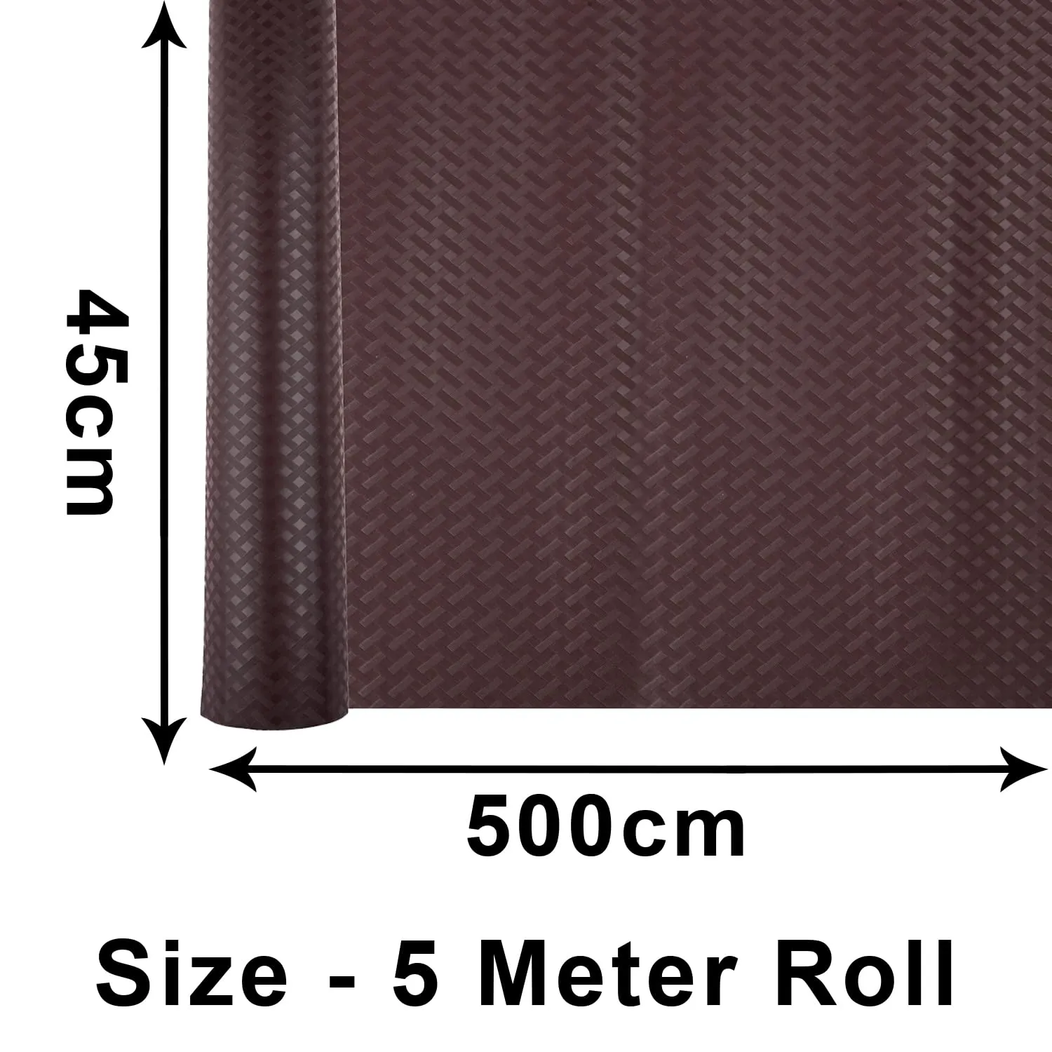 Heart Home Shelf Liner | Kitchen Cabinet Shelf Protector | Kitchen Liners for Cabinets and Drawers | Drawer Liner Mat | Self Check Shelf Liner Cabinet Mat | 5 MTR | Pack of 2 | Brown