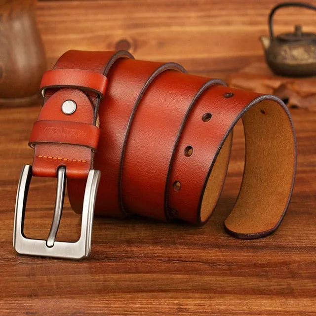 High Quality Genuine Leather Luxury Strap Belts For Men