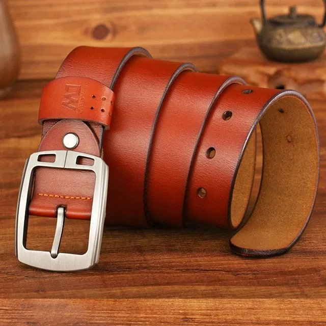 High Quality Genuine Leather Luxury Strap Belts For Men