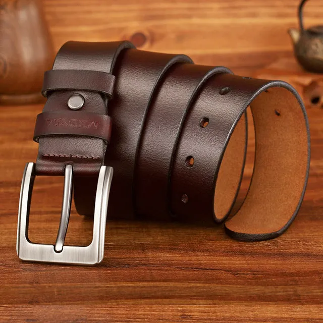 High Quality Genuine Leather Luxury Strap Belts For Men