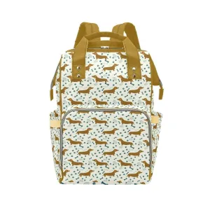Hound Dog Multifunctional Diaper Backpack Bag