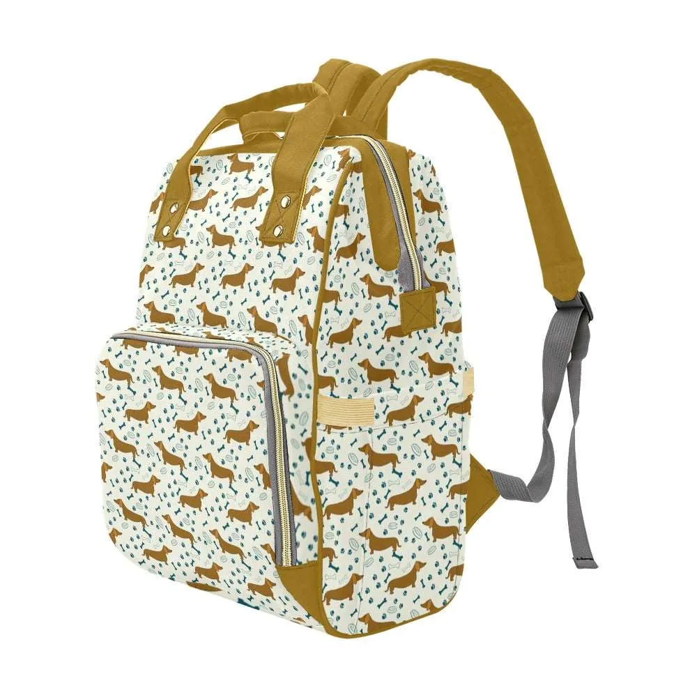 Hound Dog Multifunctional Diaper Backpack Bag
