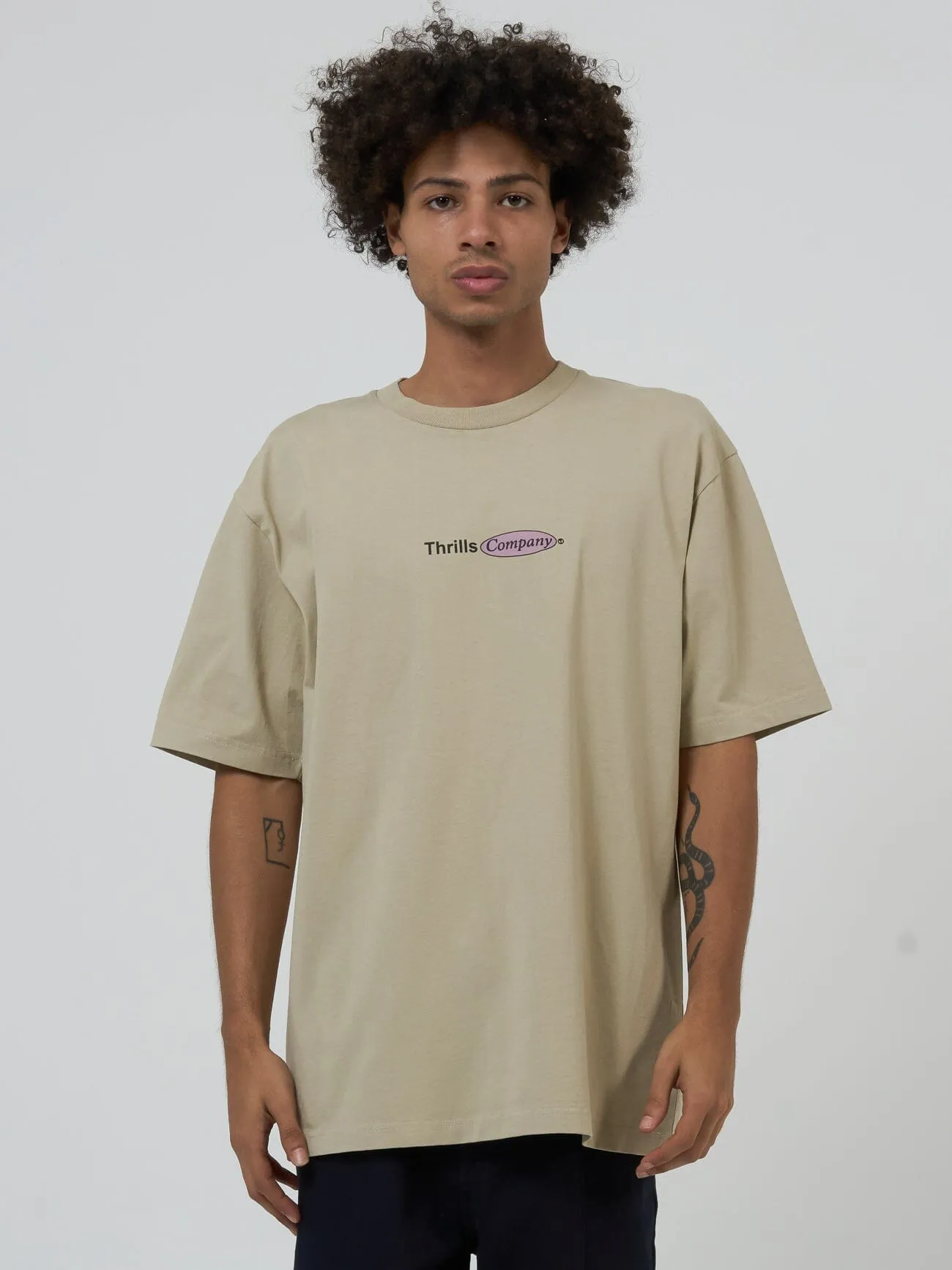 In Harmony Oversize Fit Tee - Sandstone