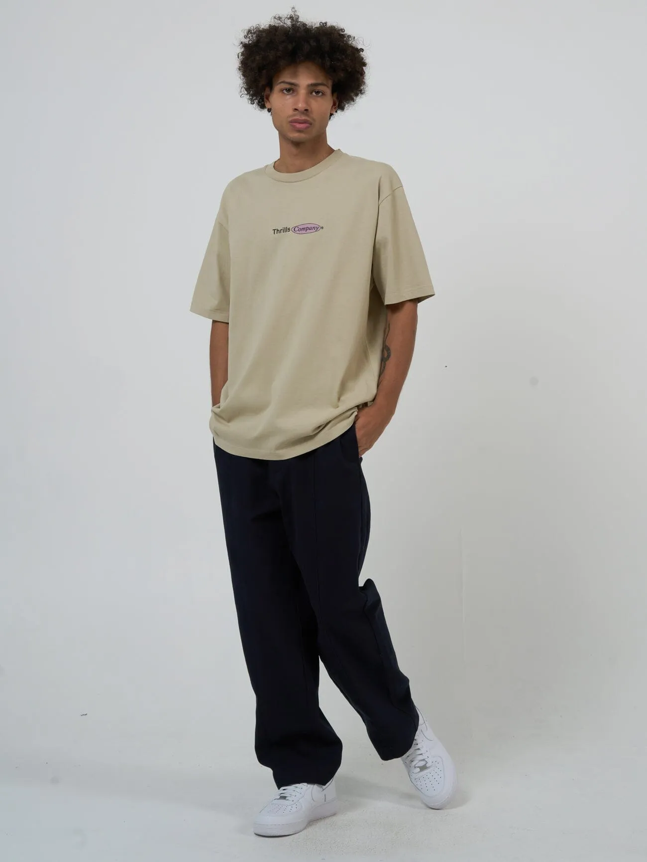 In Harmony Oversize Fit Tee - Sandstone