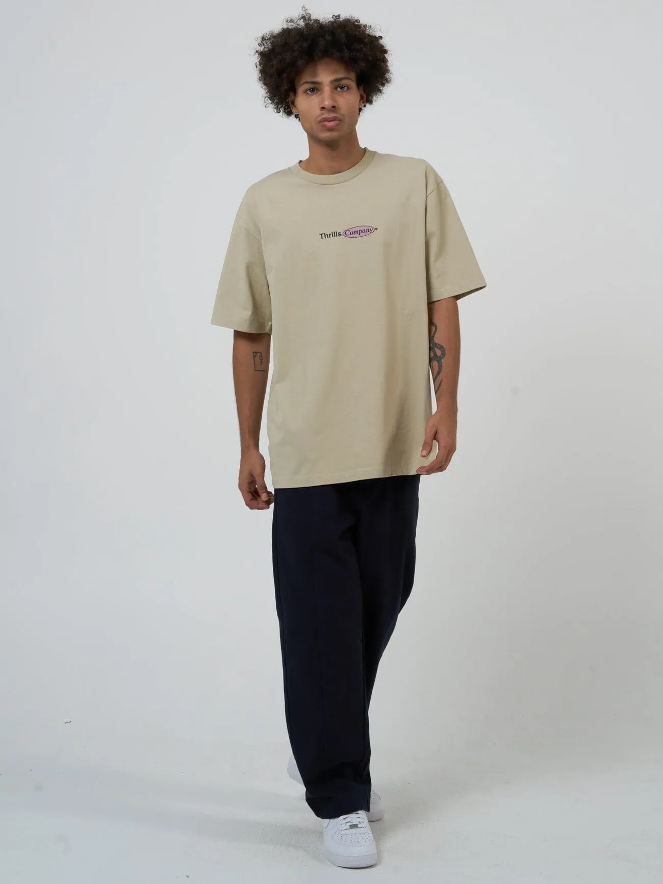 In Harmony Oversize Fit Tee - Sandstone