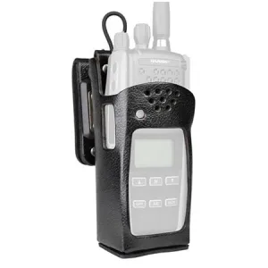 Leather Holster with Belt Loop, MAEV-NHC2C for Harris XG-75P Radios