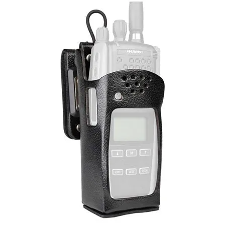 Leather Holster with Belt Loop, MAEV-NHC2C for Harris XG-75P Radios