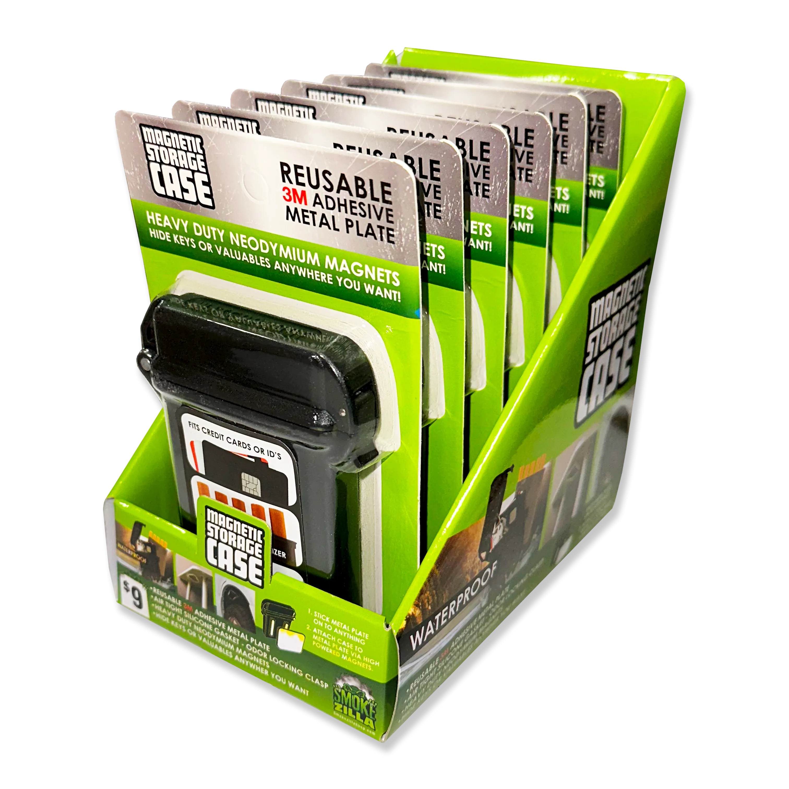 Magnetic Card Hide-A-Key Storage Case- 6 Pieces Per Retail Ready Display 41497