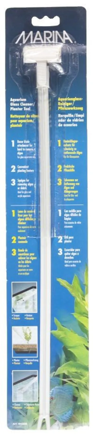 Marina Aquarium Glass Cleaner / Planter Tool