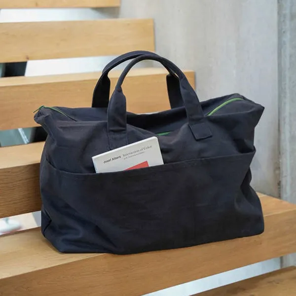 Marlo Contrast Overnight Bag - Blue Black