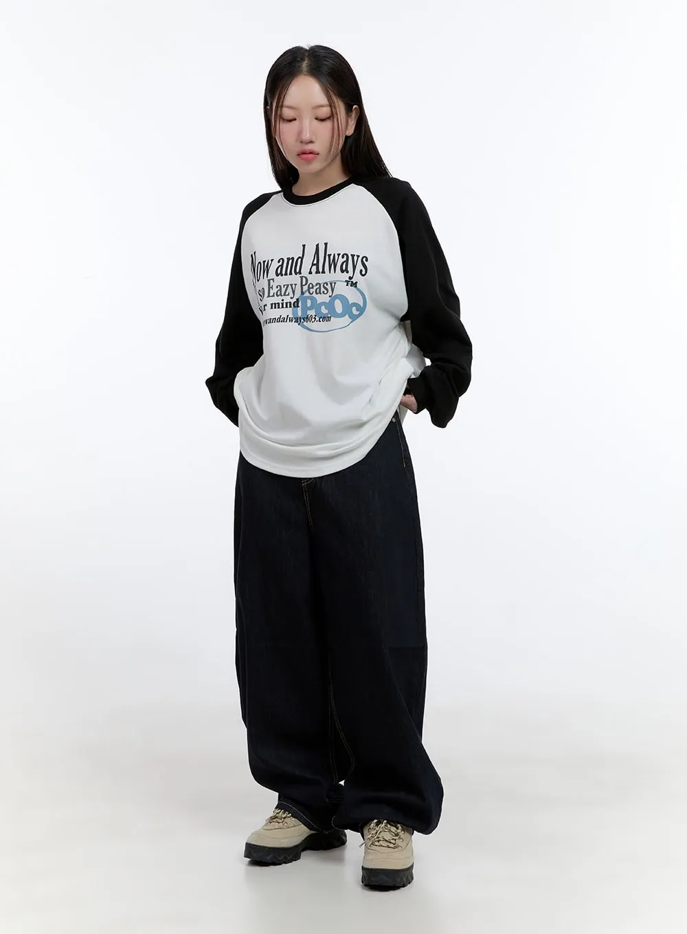 Nori Roomy Fit Denim with Stitch CS406