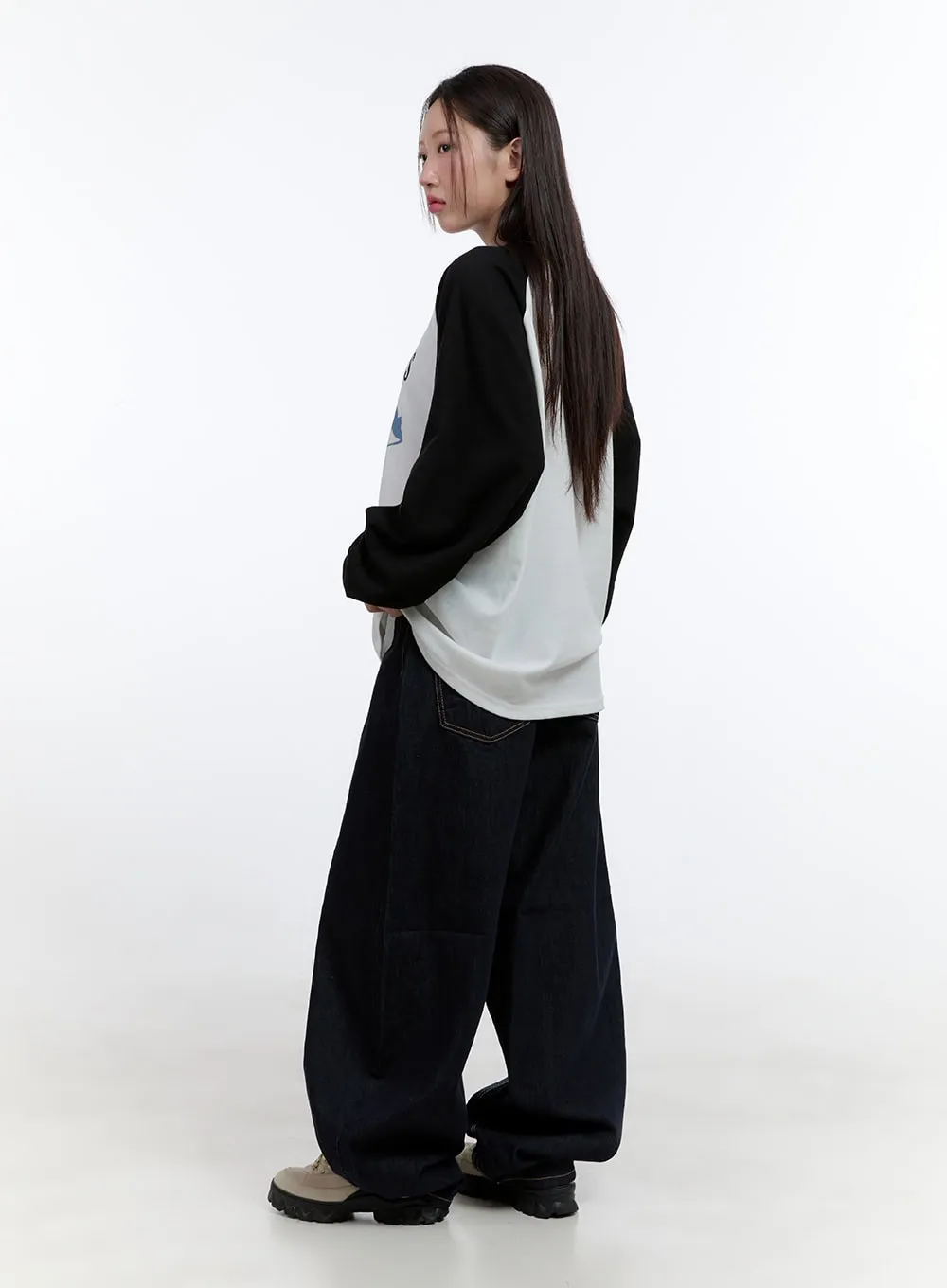 Nori Roomy Fit Denim with Stitch CS406