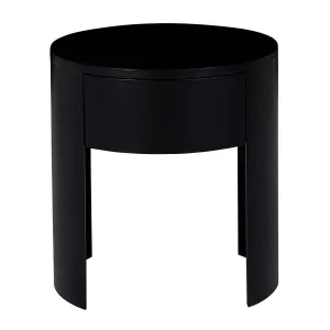 Oberon Crescent Bedside  Table