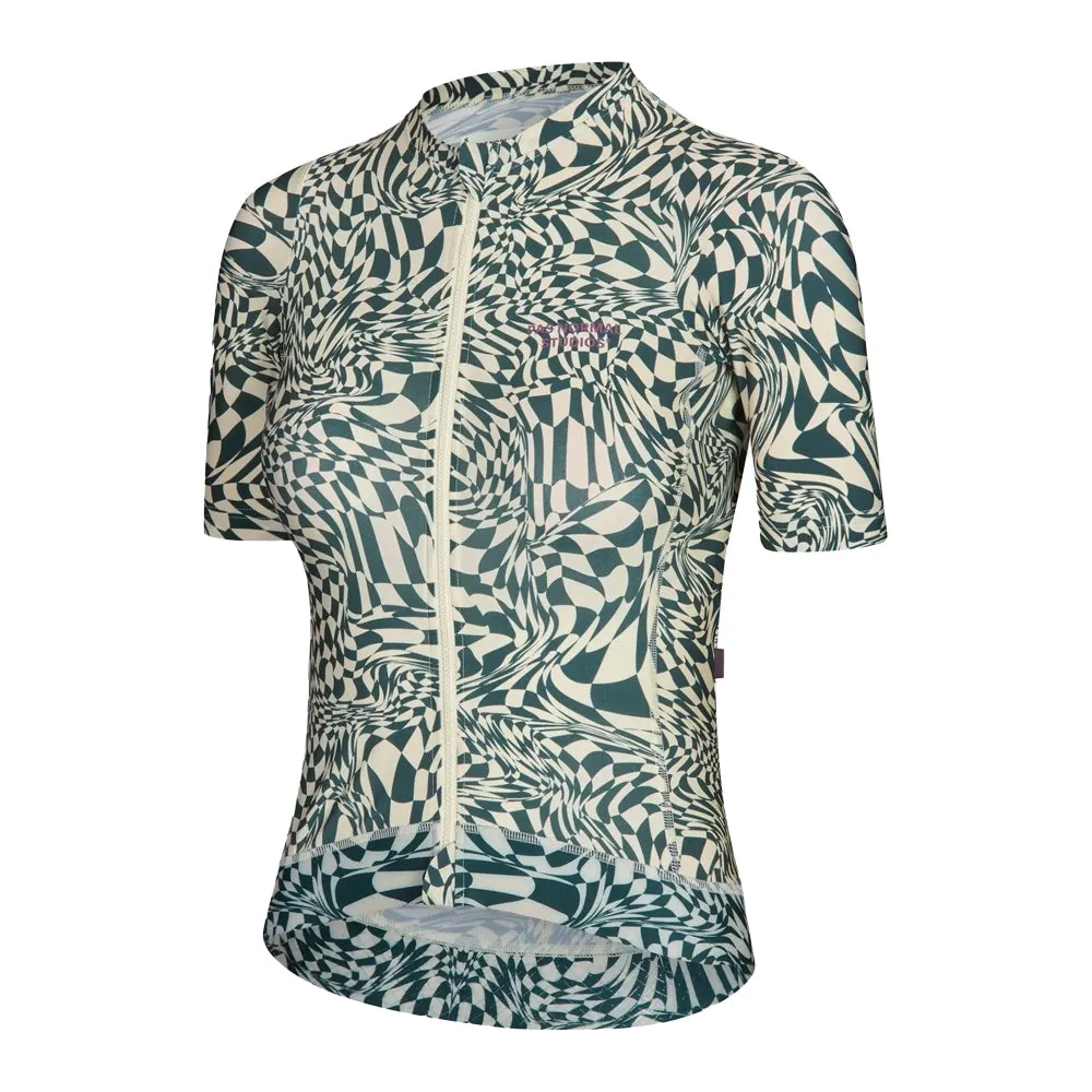 PAS NORMAL STUDIOS Essential Women Jersey - Check Petroleum
