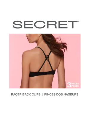 SECRET® Racerback Heart Clips - 3 Pieces